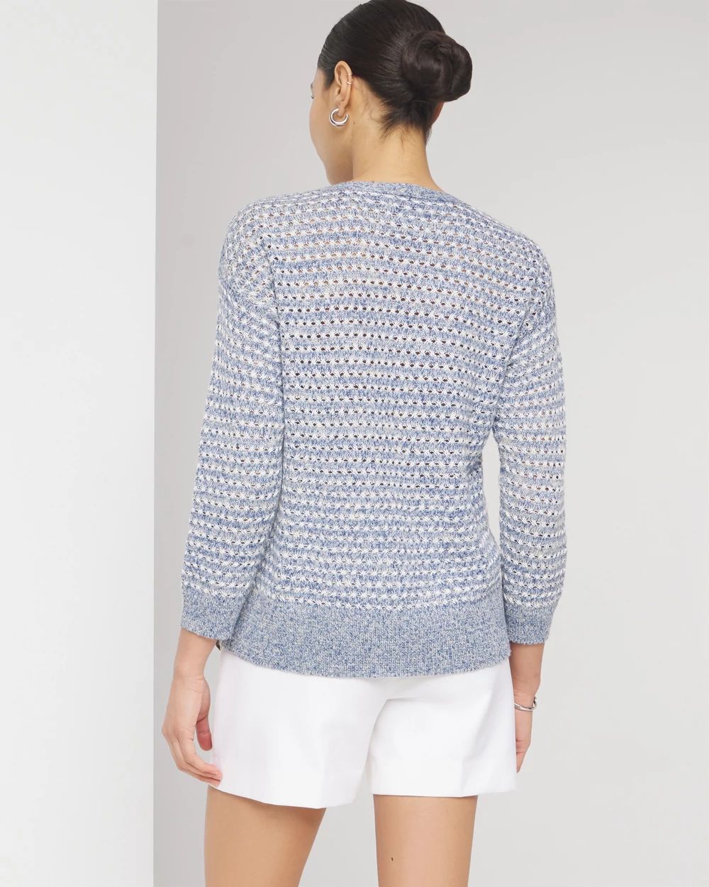 Boat Neck Button Detail Sweater | White House Black Market